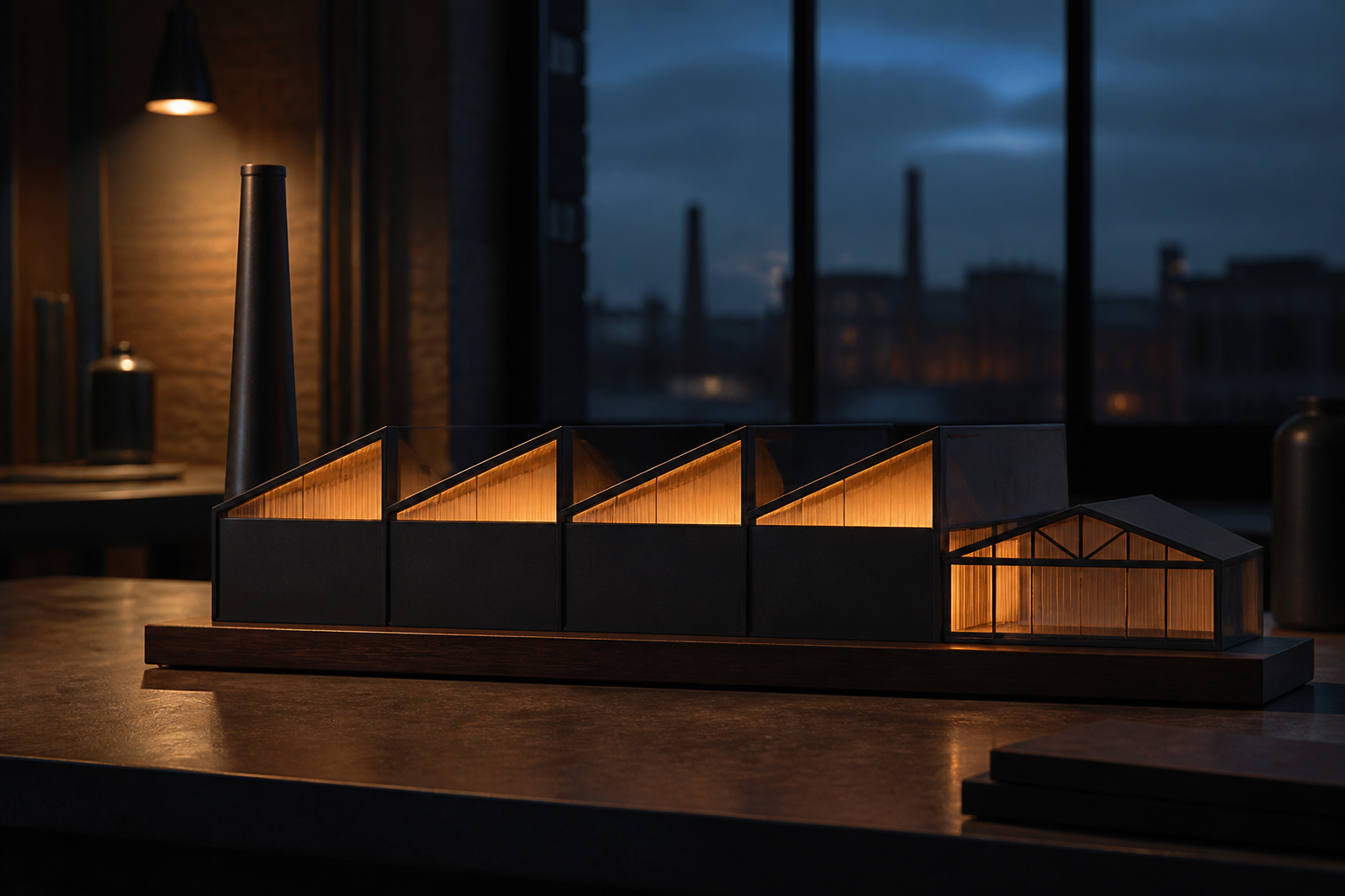 Concept study for an industrial roofline light